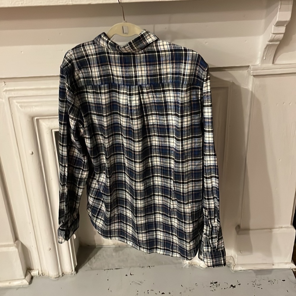 - Eddie Bauer vintage Y2K flannel long sleeve cotton button up - Picture 3 of 5